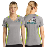 DStar/Sport-Tek® Ladies Heather Colorblock Contender™ V-Neck Tee/LST361/