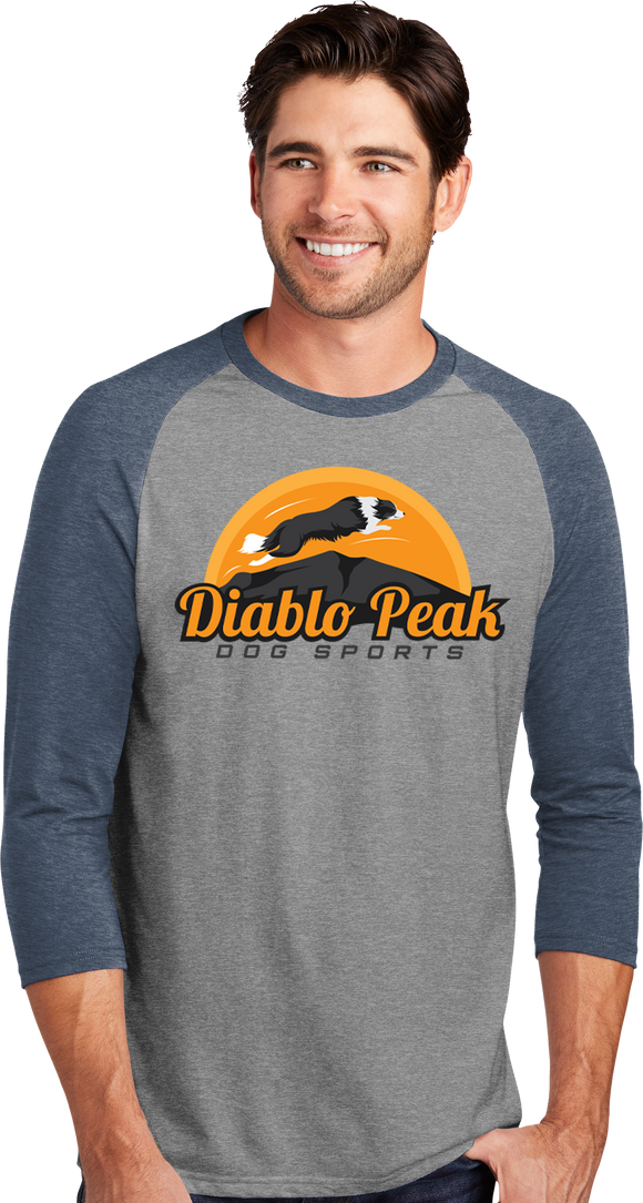 Diablo Peak Dog Sports - UniSex Tri Blend 3/4 Sleeve - 136