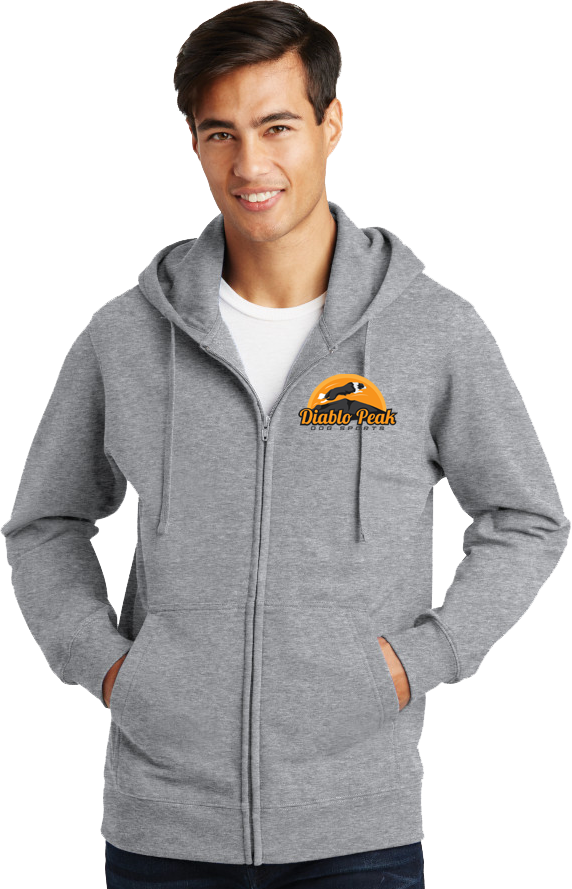 Diablo Peak Dog Sports UniSex Full Zip Hoodie - PC78ZH