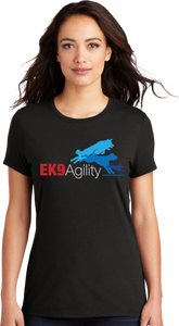 EK9 Agility Dog Sports Women's Tri Blend T shirt (SUPER SOFT!)