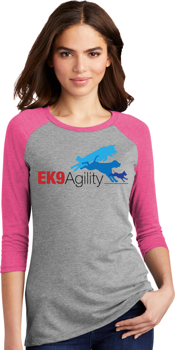 EK9 Agility Women's Tri Blend 3/4 Sleeve