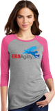 EK9 Agility Women's Tri Blend 3/4 Sleeve