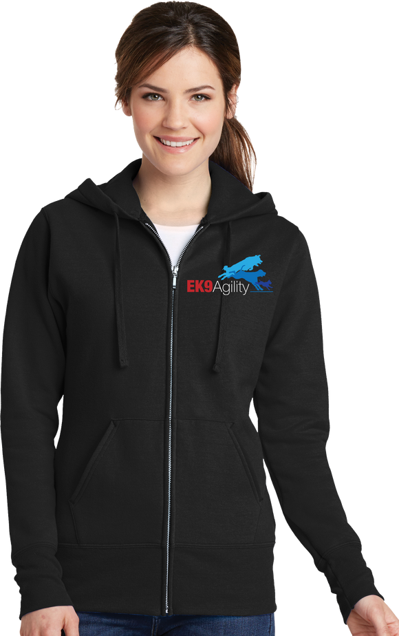 EK9 Agility Women's Full Zip Hooded Sweatshirt 50/50