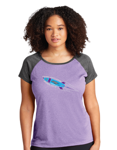 HOA/Ladies Heather-On-Heather Contender™ Scoop Neck Tee/LST362