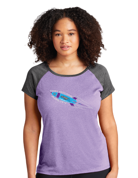 HOA/Ladies Heather-On-Heather Contender™ Scoop Neck Tee/LST362