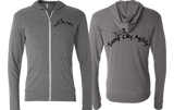 Jump City Agility Unisex Triblend Lightweight Full-Zip Hooded Long Sleeve Tee