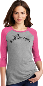 Jump City Agility-  Women's Tri Blend 3/4 Sleeve DM136L