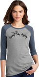 Jump City Agility-  Women's Tri Blend 3/4 Sleeve DM136L