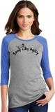 Jump City Agility-  Women's Tri Blend 3/4 Sleeve DM136L