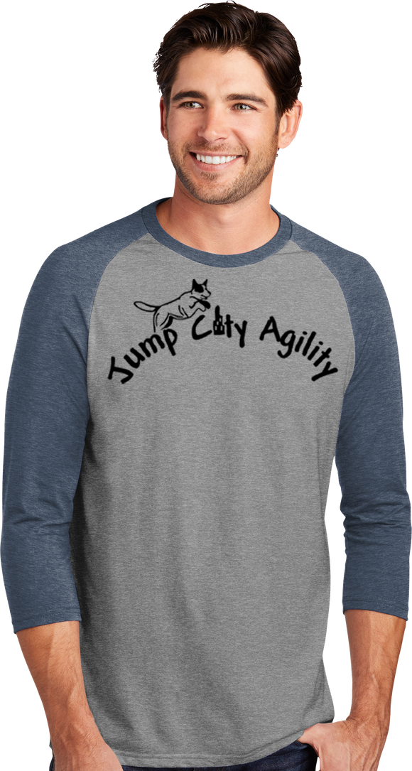 Jump City Agility - UniSex Tri Blend 3/4 Sleeve DM136