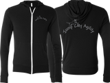 Jump City Agility Unisex Triblend Lightweight Full-Zip Hooded Long Sleeve Tee