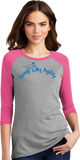Jump City Agility-  Women's Tri Blend 3/4 Sleeve DM136L