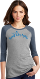 Jump City Agility-  Women's Tri Blend 3/4 Sleeve DM136L