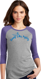 Jump City Agility-  Women's Tri Blend 3/4 Sleeve DM136L