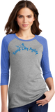 Jump City Agility-  Women's Tri Blend 3/4 Sleeve DM136L