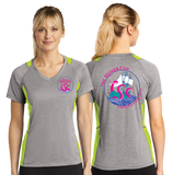 KC/Sport Tek Ladies Heather Colorblock Contender VNeck Tee/LST361/