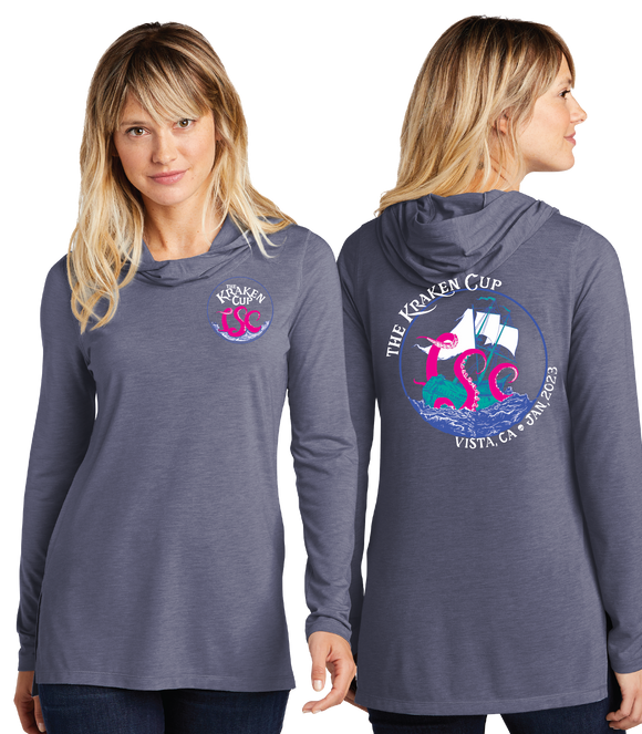 KC/Sport Tek Women TriBlend Wicking Long Sleeve Hoodie/LST406/