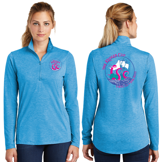 KC/TriBlend Wicking Lightweight Quarter Zip Pullover/LST407/