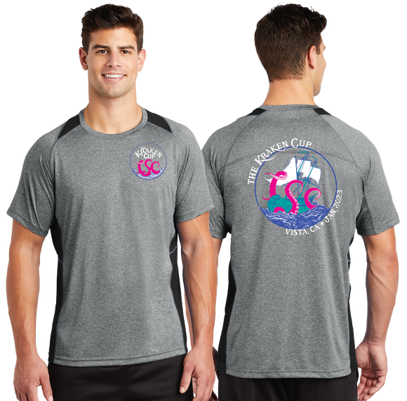 KC/Sport Tek Heather Colorblock Contender Tee/ST361/