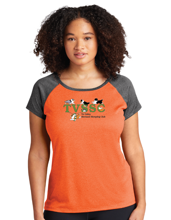 TVS/Ladies Heather On Heather Contender Scoop Neck Tee/LST362/