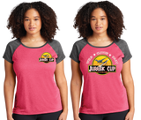 JCUP/Ladies Heather On Heather Contender Scoop Neck Tee/LST362/