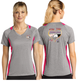 MKC/Sport Tek Ladies Heather Colorblock Contender VNeck Tee/LST361/