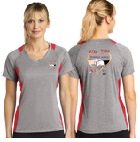 MKC/Sport Tek Ladies Heather Colorblock Contender VNeck Tee/LST361/