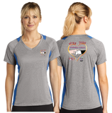 MKC/Sport Tek Ladies Heather Colorblock Contender VNeck Tee/LST361/