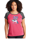 PNWUKI/Ladies Heather-On-Heather Contender™ Scoop Neck Tee/LST362