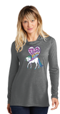 PNWUKI/Sport Tek Women TriBlend Wicking Long Sleeve Hoodie/LST406/