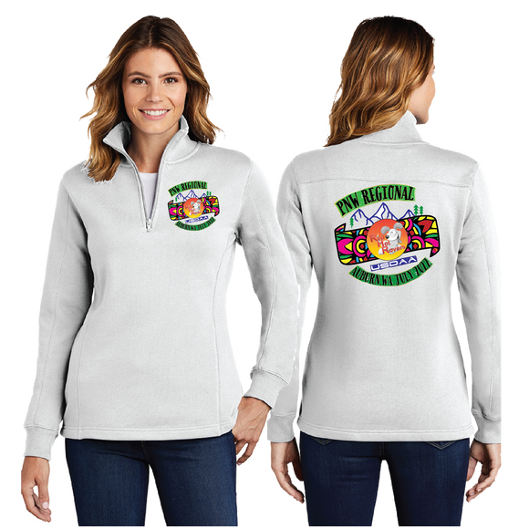 PNW/Ladies 9oz Quarter Zip Sweatshirt/LST253/