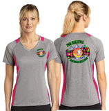 PNW/Sport-Tek® Ladies Heather Colorblock Contender™ V-Neck Tee/LST361/