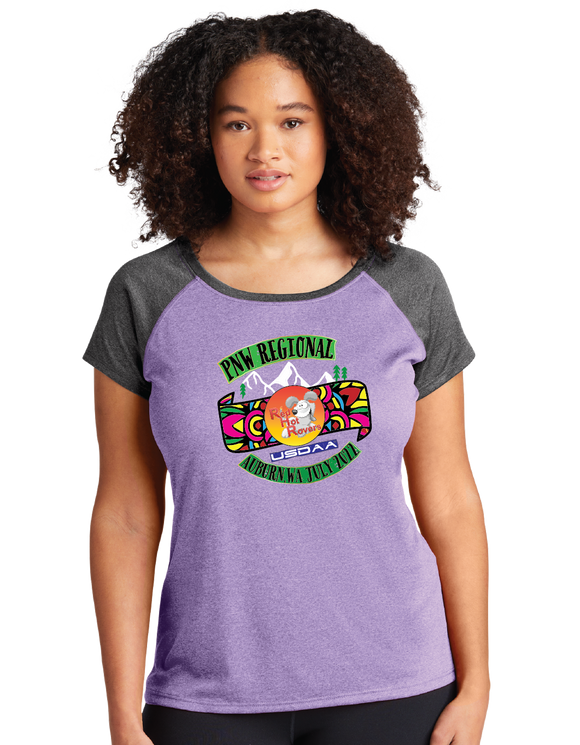 PNW/Ladies Heather-On-Heather Contender™ Scoop Neck Tee/LST362