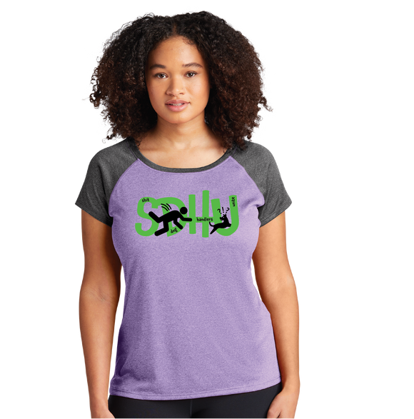 SDHU/Ladies Heather-On-Heather Contender™ Scoop Neck Tee/LST362