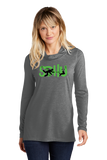 SDHU/Sport-Tek ® Women TriBlend Wicking Long Sleeve Hoodie/LST406/