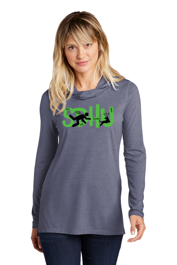 SDHU/Sport-Tek ® Women TriBlend Wicking Long Sleeve Hoodie/LST406/