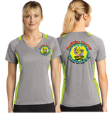 CSAC/Sport-Tek® Ladies Heather Colorblock Contender™ V-Neck Tee/LST361/