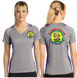 CSAC/Sport-Tek® Ladies Heather Colorblock Contender™ V-Neck Tee/LST361/