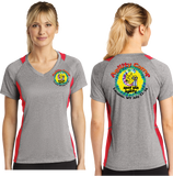 CSAC/Sport-Tek® Ladies Heather Colorblock Contender™ V-Neck Tee/LST361/