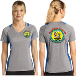 CSAC/Sport-Tek® Ladies Heather Colorblock Contender™ V-Neck Tee/LST361/