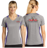 TRACS/Sport Tek Ladies Heather Colorblock Contender VNeck Tee/LST361/