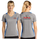 TRACS/Sport Tek Ladies Heather Colorblock Contender VNeck Tee/LST361/