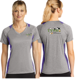 TVS/Sport Tek Ladies Heather Colorblock Contender VNeck Tee/LST361/