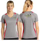 TVS/Sport Tek Ladies Heather Colorblock Contender VNeck Tee/LST361/