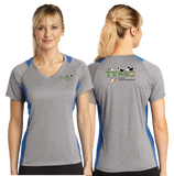 TVS/Sport Tek Ladies Heather Colorblock Contender VNeck Tee/LST361/