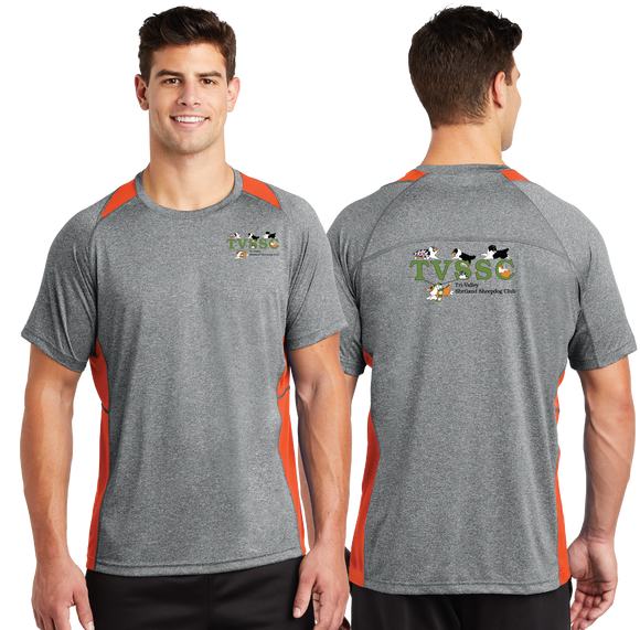 TVS/Sport Tek Heather Colorblock Contender Tee/ST361/