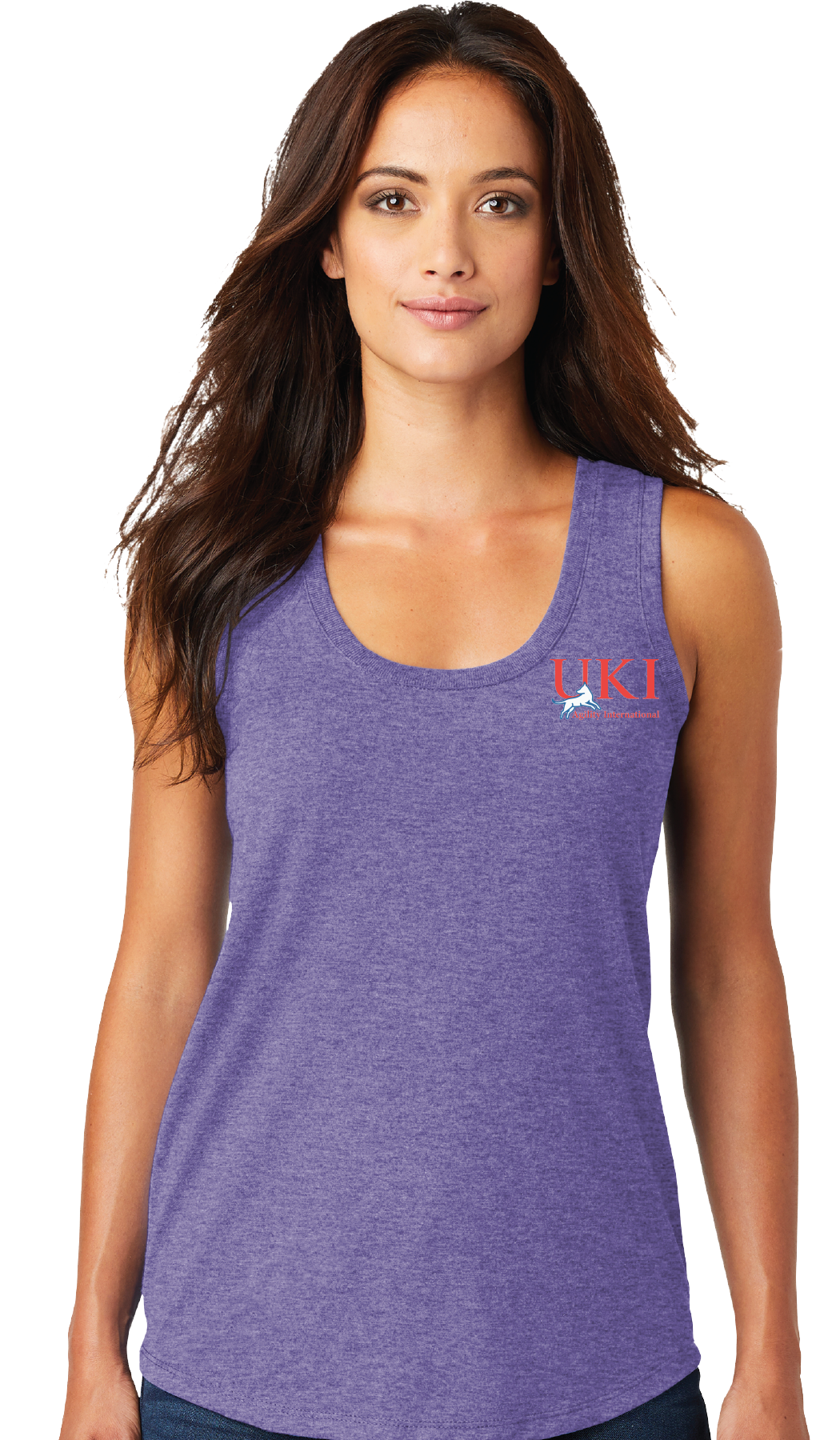 Monogrammed Triblend Racerback Tank Top - Turquoise / S / Top in