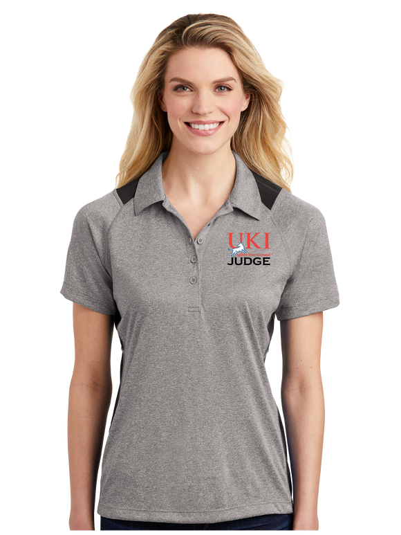 UKIJ/SportTek Ladies Heather Colorblock Contender Polo/LST665