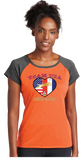 WAOF/Ladies Heather On Heather Contender Scoop Neck Tee/LST362/