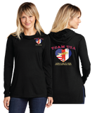 WAOF/Sport Tek Women TriBlend Wicking Long Sleeve Hoodie/LST406/